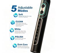 Eisler Nouvelle Version Améliorée F6 Irrigateur Buccal Sans Fil avec Réservoir d'Eau Amovible E7 Brosse à Dents Rotative 5 Modes IPX7 300ml OEM