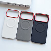 Étui de protection antichoc en cuir PU à motif tressé avec charge magnétique sans fil pour iPhone 14 18 17 16 15 Pro Max