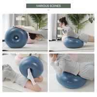Ballon d'exercice de yoga gonflable en PVC BLOOM LB7050 pour salle de sport ou chaise à la maison et ballon d'équilibre en forme de beignet