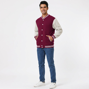 New Men Customized Fashion Varsity <b>Jackets</b> for Men and <b>Long</b> <b>Leather</b> Sleeves Top Quality Best Selling - Product Image 1