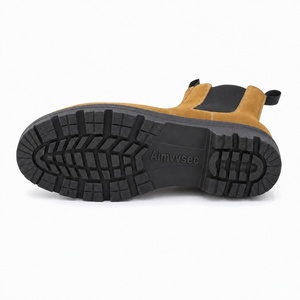 AIMVVSEC Men <strong>Women</strong> ESD Anti-Static Safety Shoes <strong>Steel</strong> <strong>Toe</strong> <strong>Cap</strong> Slip On Leather Work <strong>Boots</strong> for Construction Factory Custom Logo - Product Image 4