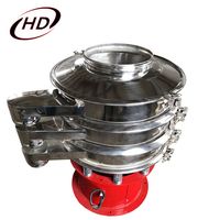 Prix usine – Tamis vibrant rotatif à simple étage de 600 mm de diamètre avec moteur vibrant vertical en acier inoxydable pour argile sèche/cendres de chaux