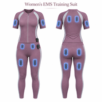 Ensemble de yoga EMS professionnel pour femmes, combinaison d'entraînement à impulsions avec pulvérisation d'eau 8 zones, stimulateur musculaire intelligent pour l'entraînement et le fitness en salle de sport