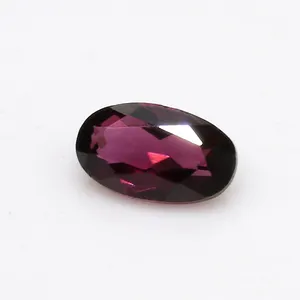 high quality Brazil purple garnet oval shape diamond cutting natural loose gemstone purple garnet 3*5mm size