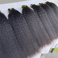 # Cheveux humains vierges vietnamiens de qualité 12A, 100% naturels, non traités, lisses et crépus, en lots