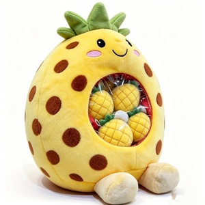 Custom <b>Pineapple</b> snack bag plush, <b>Pineapple</b> pouch plush toy, Removeable <b>pineapple</b> stuffing plush, Fruit bag plush pillow - Product Image 4