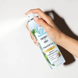 Eigenmarke 100% vegan Großhandel Kokosnuss Sheabutter + Biotin Haarschutz-Spray Sulfatfrei -IN sanftes Behandlungs-Spray