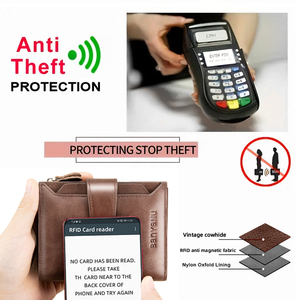 Portafoglio da <span class=keywords><strong>Uomo</strong></span> in Pelle Corto e Capiente con Porta Patente, Nuovo Porta Carte da <span class=keywords><strong>Uomo</strong></span> della Fabbrica di Articoli in Pelle Banyanu di Guangzhou - Product Image 5