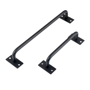 Endüstriyel tarzı Metal siyah <span class=keywords><strong>Barn</strong></span> kapı kolu ferforje kapı kolu çelik mobilya dolap kulpu ev mobilyaları için - Product Image 4
