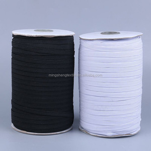 3mm4mm5mm6mm8mm10mm12mm bện ban nhạc đàn hồi nhà máy bán buôn trong kho trắng đen màu dệt kim bện ban nhạc đàn hồi - Product Image 1