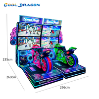 Machine de jeu de moto dynamique pour deux joueurs Cool Dragon, vente directe d'usine, personnalisation prise en charge