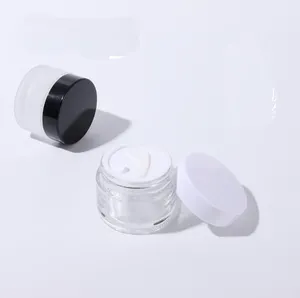黑色哑光化妆品包装玻璃瓶和倾斜罐，用于血清精油乳液面霜护肤霜