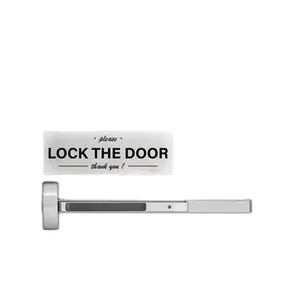 Si prega di bloccare l'adesivo della porta in vinile decalcomanie autoadesive per porte chiuse impermeabili etichette di avvertenza del cancello finestra dell'ufficio aderisce al chiuso
