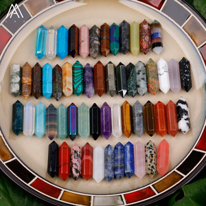 Hạt Pha Lê Chữa Bệnh, Điểm Đá Reiki Chakra, Thanh Lục Giác Spike DIY Mặt Dây Chuyền Trang Sức Cung Cấp - Product Image 6