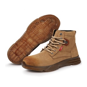 Giày bảo hộ lao động mũi thép da lợn, đế giữa Kevlar chống đâm thủng, đế cao su - Product Image 2