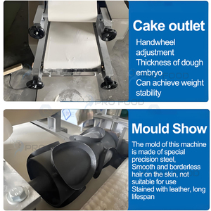 เครื่องทำขนมปังไฟลนก้นอัตโนมัติเครื่องผลิตขนมปังแบบแบนจากข้าวฟ่างพร้อมมอเตอร์รวมถึงระบบกดและกลิ้ง - Product Image 5