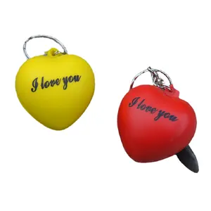 Şirket faaliyetleri hediyeler PU köpük oyuncaklar kalp anahtarlık kolye tezgahları toptan