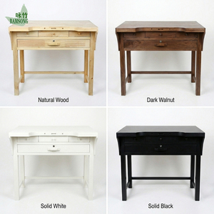Table d'atelier <span class=keywords><strong>en</strong></span> bois massif personnalisable avec tiroirs de rangement, table de travail pour les espaces de bureaux, les maisons et les ateliers - Product Image 2