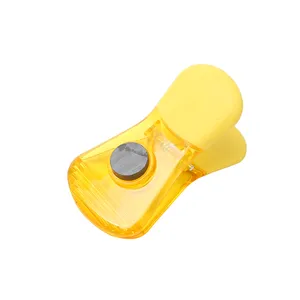 Clip Fridge Magnet Clips Magnetic Portable Rubber Handle Colorful 6 Packs Food Snack Sealing Clip ABS Plastic Custom Fridge Magnet Clips Magnetic Fridge Clip