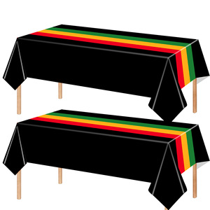June 6th Themed Disposable Tablecloth 137x274cm Holiday Party Decorations <b>Waterproof</b> Thickened <b>Table</b> <b>Cover</b> - Product Image 2
