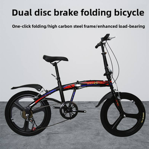 Vélo pliant OEM personnalisé 20 pouces, pliable, à vitesse variable, frein V double, roue monobloc en alliage de magnésium - Product Image 5