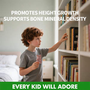 Crescita altezza OEM aumento Gummies vitamina calcio 100mg magnesio glicinato 30mg zinco Ashwagandha altezza crescita Gummies - Product Image 2