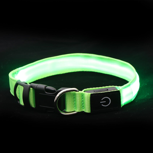 Electronic Pet LED <b>Dog</b> <b>Collar</b> Adjustable Flash Recharge Pet <b>Collars</b> Reflective LED <b>Collars</b> for <b>Dogs</b> Night Anti-Lost <b>Dog</b> Products - Product Image 1