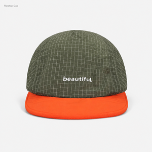 Gorra de Béisbol Unisex de 5 Paneles de Nailon, Transpirable, de Secado Rápido, Ajustable, con Bloques de Color, para Verano, Aire Libre, Gorra con Visera para Camping - Product Image 2