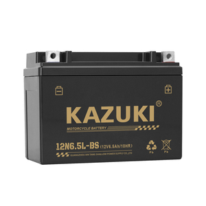 12N6.5L-BS <span class=keywords><strong>KAZUKI</strong></span> precio de fábrica 12V 6.5AH Aki Motor sellado sin mantenimiento GEL motocicleta batería de plomo ácido - Product Image 4