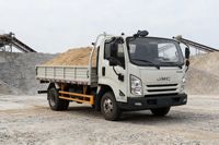 Petit camion diesel léger 4x2 avec benne à ridelles, sièges simple rangée, capacité 5 tonnes, nouveau prix usine