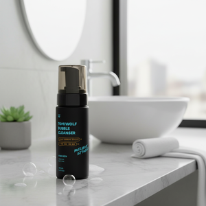 [TOMIWOLF] Limpiador Facial Coreano en Espuma Refrescante de 160ml para Hombres, Purificador de Piel con Picazón, Loción Calmante - Product Image 3