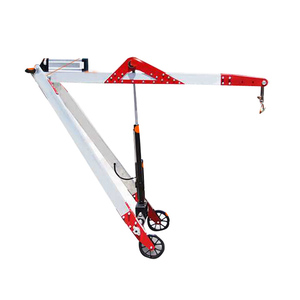 Mini-grue hydraulique manuelle portable de 400 kg avec une hauteur de levage de 2 m et une portée de 1,7 m - Product Image 1