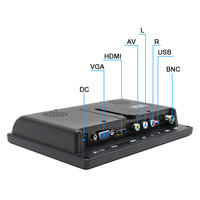 Gran oferta, Monitor de visión trasera de coche de 7 pulgadas, 1024*600, Conector de Monitor de vídeo de 7 pulgadas, Monitor de coche con Panel IPS