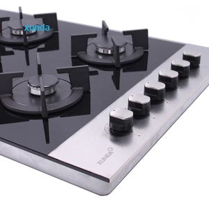 Table de cuisson à gaz Xunda en verre trempé de 36 pouces, cuisinière multifonction avec 6 brûleurs, cuisinière à gaz, Estufa De Gas - Product Image 4