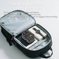 Foxcan 35W Adaptador de corriente de viaje universal de carga rápida Convertidor USB mundial para teléfonos celulares Android y función de cámara PD