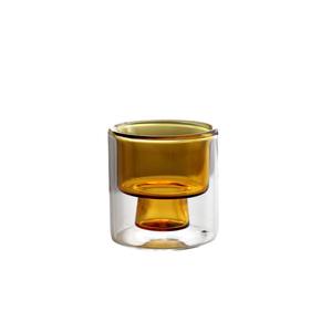 Tasses à thé en verre borosilicate coloré à double paroi, tasses en verre isolantes pour la maison, tasses créatives - Product Image 1