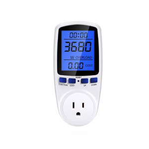 Ev ab metre soketi iç<span class=keywords><strong>in</strong></span> LCD ekran dijital Watt voltaj enerji monitörü KWH tüketim analizörü ile akıllı güç ABD BİRLEŞİK KRALLIK fiş - Product Image 3