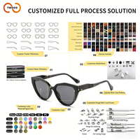 Lunettes de soleil TWOOO T1844, monture petite rétro œil de chat en TR90, haute qualité, tendance, style street style, nouveau modèle