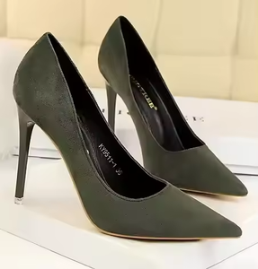 Sandales à talons formelles pour femmes en cuir véritable de haute qualité, tendance de la mode, imperméables, à bout pointu, talons hauts, escarpins pour le bureau, fête, robe - Product Image 5
