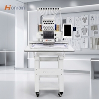 Machine à broder compacte informatisée HONRAIN à tête unique pour les patchs et la décoration de vêtements
