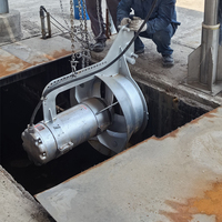 Mélangeur submersible à support de levage intégré personnalisé VM pour la circulation et le mélange des eaux usées des réservoirs de dénitrification