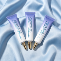 Tube souple en plastique vide de 15 ml et 20 ml avec logo personnalisé dégradé et capuchon pointu doré électroplaqué pour crème et sérum pour les yeux – Vente en gros