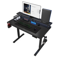 Bureau debout modulaire en métal résistant aux rayures, ergonomique, réglable en hauteur, table électrique à levage avec étagère de rangement