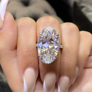 Anello dal Design Ovale, Stile Semplice, Anello da Dito per Donne - Product Image 2