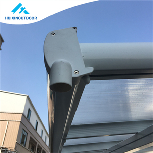 Tường sân thượng vòm vòm mưa Nhà cung cấp bóng râm <span class=keywords><strong>sunsetter</strong></span> boong xe mái hiên Hệ thống chống mưa đổ dốc kim loại Patio bao gồm - Product Image 2