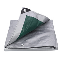 Bâches résistantes de feuille de bâche de HDPE couverture imperméable de camion de couleur bleue de 9ft et de 12ft pour le style simple de tente