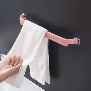 Multifunction Bathroom <b>Towel</b> <b>Rail</b> Hanger Self Adhesive Hanging Hooks <b>Holder</b> Wall Storage for <b>Towel</b> Rack Home Accessories - Product Image 3