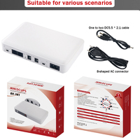 Catu daya Mini DC UPS kustom 8000mAh/8800mAh/10400mAh UPS Mini baterai Lithium tanpa sakelar dengan Router Wifi 5V 9V 12V