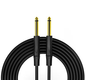 सस्ते उपकरण केबल 1/4 इंच इलेक्ट्रिक गिटार/बास और कीबोर्ड के लिए, <span class=keywords><strong>10</strong></span> फुट, काला - Product Image 1