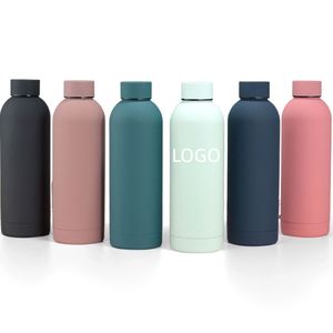 Bouteille d'eau isotherme tendance de 500 ml avec poignée, double paroi, anti-fuite, personnalisable pour la gym – Vente en gros promotionnelle - Product Image 1
